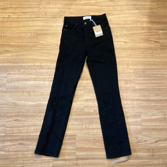 Reformation Liza High Straight Jean Black Size 24 - Picture 2 of 2